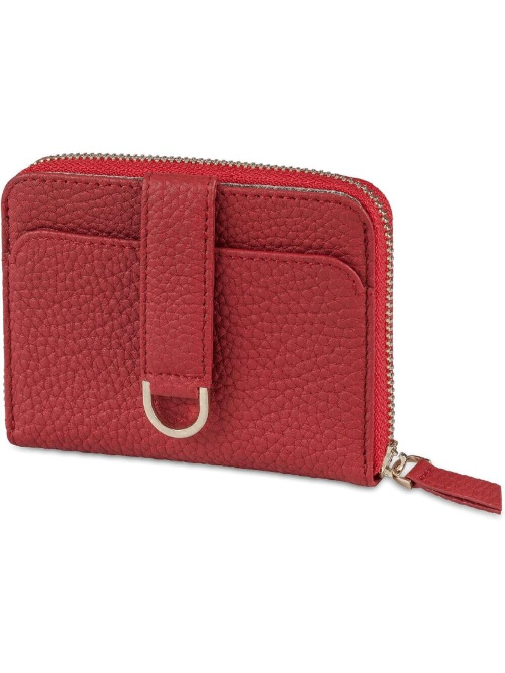 Stylish Small Leather Zip Around Wallet for Women, RFID Protection, Compact